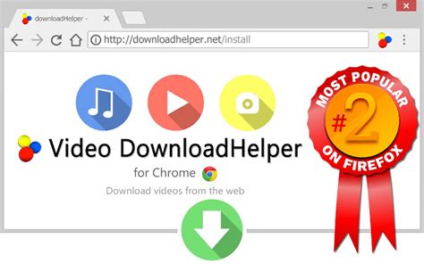 DownloadHelper the easy way to Web videos. . Download helper